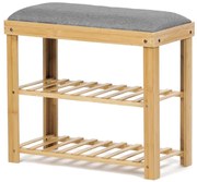 Natúr Bambusz Cipős, Szürke Színben DR-N1010 GREY2