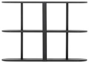 Fekete többszintes fali polc 80 cm Vicente – Bloomingville