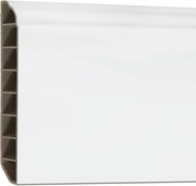 Vinyl SPC padlószegély Snow white 2400x100x12 mm