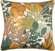 Színes Díszpárna Levélmintás 45 x 45 cm Hálószoba Nappaliba