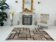 Nora 6035 bézs modern szőnyeg 200x290 cm