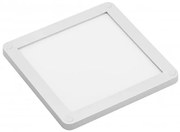 LED Lámpatest, VEGAS, hideg fehér, 100*100mm, felületre szerelhető, 12V, 140lm, 3W, kábellel, csatlakozóval