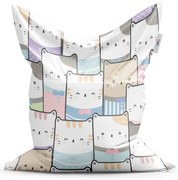 Classic babzsák rajzolt kiscicák - gyerek, színes