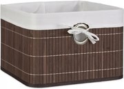 Bambusz kozmetikai tároló kosár, fürdőszobai doboz A371