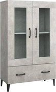 vidaXL betonszürke szerelt fa magasszekrény 70 x 31 x 115 cm