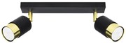 Sollux SL.1070 - Spotlámpa NERO 2xGU10/40W/230V fekete/arany
