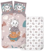Disney Marie Purrfect gyerek, ovis ágyneműhuzat 100×135 cm, 40×60 cm