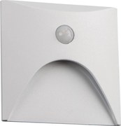 Kanlux 39141 - LED lépcsővilágító lámpatest EXIN, mozgásérzékelővel, 2,5W/230V 4000K IP65, fehér, szögletes