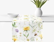 Goldea teflonbevonatú asztali futó - réti világ 20x120 cm