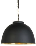 Függőlámpa fekete sárgaréz belsővel 60 cm - Hoodi