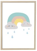 Mini Saida Frame fali plakát természetes keretben, 55 x 75 cm - Bloomingville