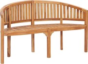 vidaXL tömör tíkfa banán alakú pad 151 cm