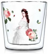 Duplafalú üveg pohár 300 ml Sisi