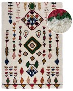 Krémszínű kézi szövésű gyapjú szőnyeg 160x230 cm Moroccan Fes – Flair Rugs