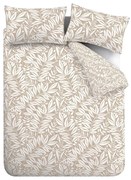 Világosbarna kétszemélyes ágyneműhuzat 200x200 cm Sorrel Leaves – Catherine Lansfield