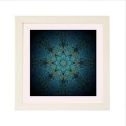 Brüsszel négyzetes mandala képkeret fehér