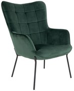 Glasgow zöld bársony fotel - House Nordic