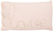 Gyerek díszpárna LOVE 50x30cm, rózsaszín