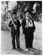 Fotográfia Stan Laurel And Oliver Hardy In 'The Hoose-Gow', Archive Photos