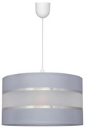 Helam Csillár zsinóron HELEN 1xE27/15W/230V á. 35 cm szürke/ezüst HE1275