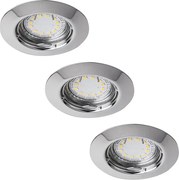 Rabalux 1047 - 3 darabos LED-es beépíthető mennyezeti lámpa LITE 3xGU10-LED/3W/230V