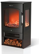 Juskys 1800W elektromos kandalló – fekete