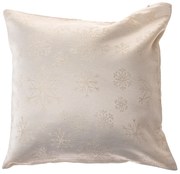 Hópelyhek vízálló karácsonyi párnahuzat arany, 40 x 40 cm