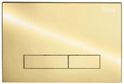WC öblítő gomb H Type  Gold