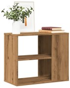 kézműves tölgy színű szerelt fa kisszekrény 60 x 30 x 50 cm