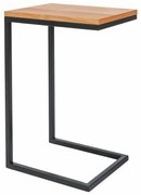 Largo oldalasztal, tölgy / fekete