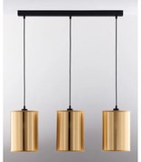 Jupiter 2092 - CORTINA zsinóros csillár 3xE27/15W/230V arany/fekete