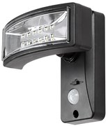 Rábalux Valpovo 77019 napelemes, mozgásérzékelős kültéri falilámpa, 2,4W LED, 4000K, 250 lm, IP44