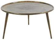 Bronzszínű fém kerek dohányzóasztal ø 67,5 cm Babina – Light & Living