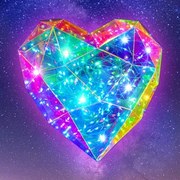 PRISMIC™ 3D Puzzle LED lámpa - Függő szív (APU-R-PM-1610)