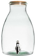 Üveges italadagoló GUSTA fa tetővel 5,5 L