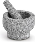 Gránit aknavető, szürke, Ø14x10cm