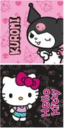 Hello Kitty Magic Duo fürdőlepedő, strand törölköző 70x140 cm (Fast Dry)