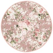 Világos rózsaszín mosható-robotporszívóval tisztítható kerek szőnyeg ø 100 cm Comfort – Mila Home