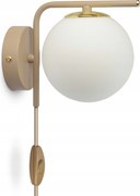 Fali lámpa bézs kapcsolóval és csatlakozóval G9 564-KPW Gray Beige