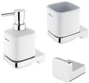 NIMCO MA készlet-31K-26 - Szappan adagoló, fogkefe állvány és fali kampó MAYA