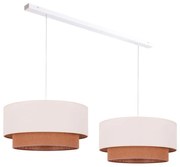 Duolla - Csillár zsinóron BOHO 2xE27/15W/230V bézs/barna