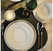 24 részes fehér porcelán étkészlet