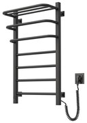 Fürdőszobai elektromos radiátor termosztáttal FORTIS 350W/230V 80,6 cm IP44 fekete jobb