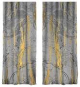 Szürke-aranyszínű függöny szett 2 db-os 140x260 cm – Mila Home