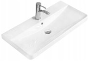 Mexen Dagna részben munkalapba épített mosdó 81 x 39 cm, Fehér - 21998000