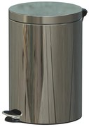 Léptetős szemetes, 20 l, rozsdamentes acél