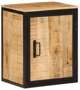 tömör mangófa és vas fürdőszobai szekrény 40 x 30 x 50 cm