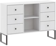 Comodă, culoare albă. LINEA 115 cm.