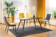 SZÉK PIANO VELVET FEKETE / ARANYOZOTT / SZÜRKE BLUVEL 14