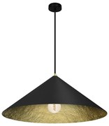 Csillár zsinóron FUJI 1xE27/60W/230V átm. 50 cm fekete/arany